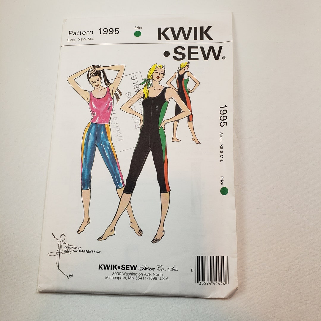 Kwik Sew 1995 Sewing Pattern for - Misses' Unitard, Tights and Tank Top ...