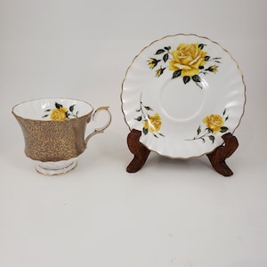 Queen Anne Tee-Tasse mit Untertasse - Sammler-Tasse mit Untertasse