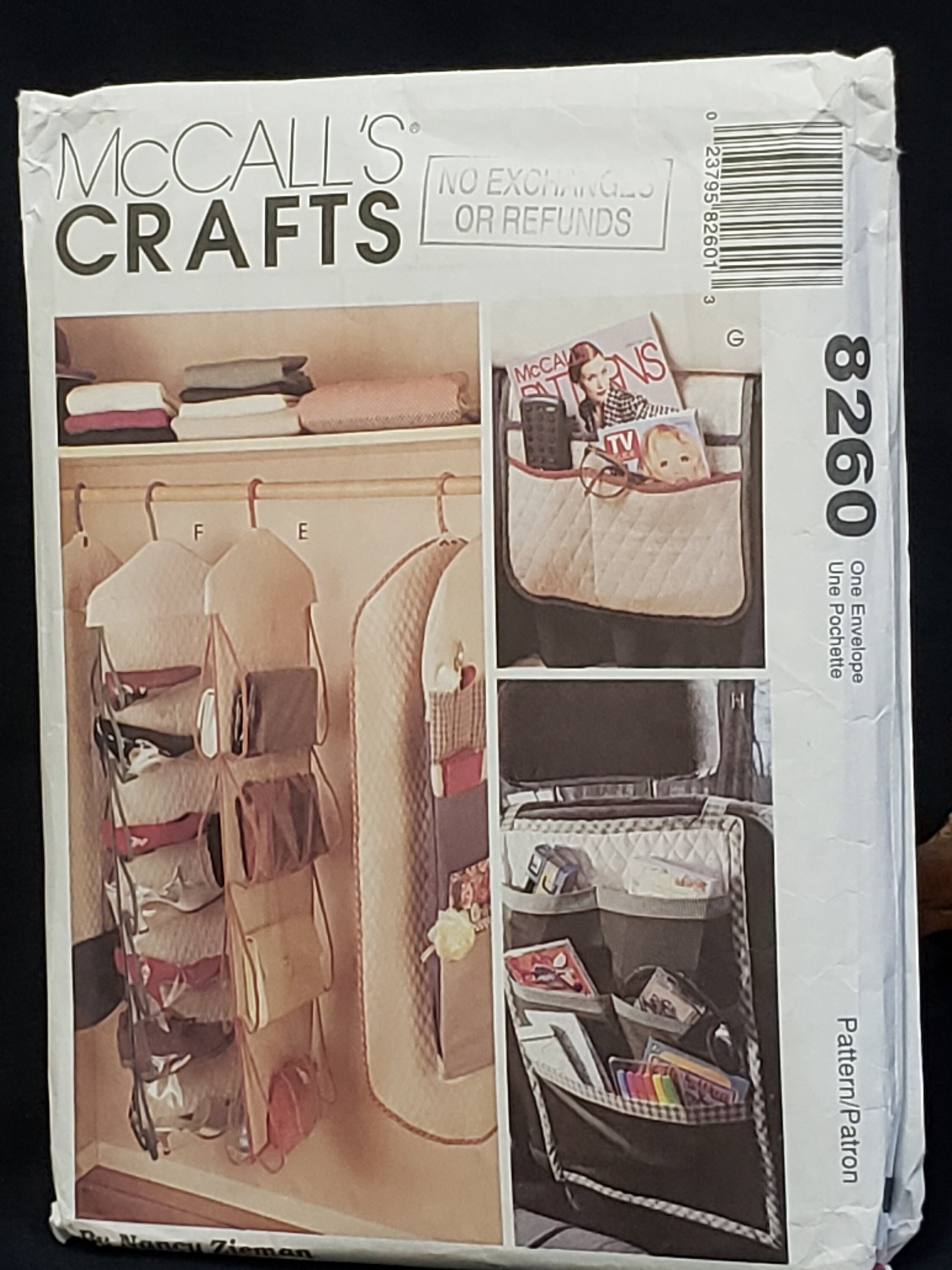 8260 Mccalls Vintage 1995 Craft Sewing, Pattern Closet Organizer,gift