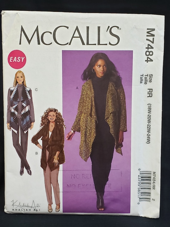 Easy Misses Knit Cardigan and Vest Pattern, Mccalls 7484 Sewing