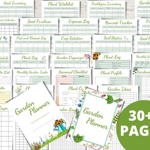 Garden Planner, Homestead Printable Planner, Seed Inventory, Garden Wishlist, Harvest Tracker, Monthly Garden Tasks, Gardening Budget