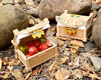 Zelda TOTK Wooden Dice Chest Box Holder Thing