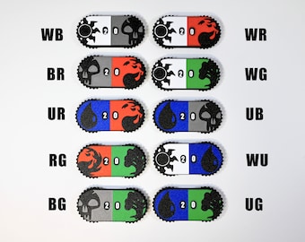 Magic the Gathering Life Counter 00-99 Magnetic Sure-Stop Numbers (Mana Symbols)