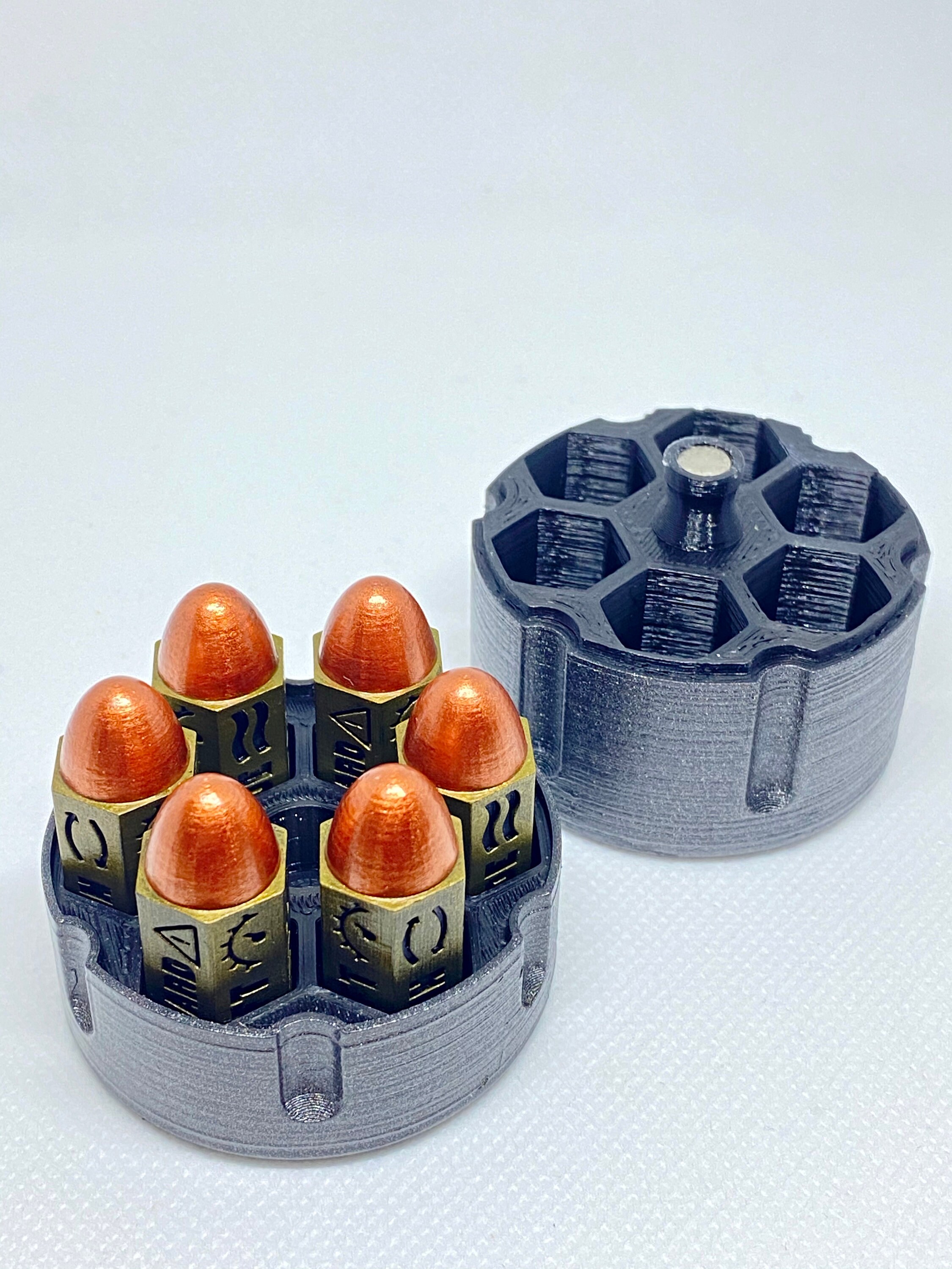 Gaslands bullet shaped skid dice cylinder dice box holder Etsy