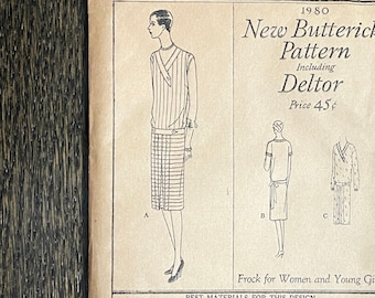 Vintage Sewing Pattern 1920s 20s Drop Waist Dress Reproduction // 3 Styles // Contrast Bands // Art Deco Details // Bust 34 - Etsy Vintage Sewing Pattern 1920s 20s Drop Waist Dress Reproduction // 3 Styles // Contrast Bands // Art Deco Details // Bust 34 - Etsy