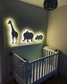 Giraffe Wall Light or Elephant Wall Light or Dinosaur Wall Light!  Baby Room Lamp, Kids Bedroom Light, Kids Bedroom Decoration, Night Light 