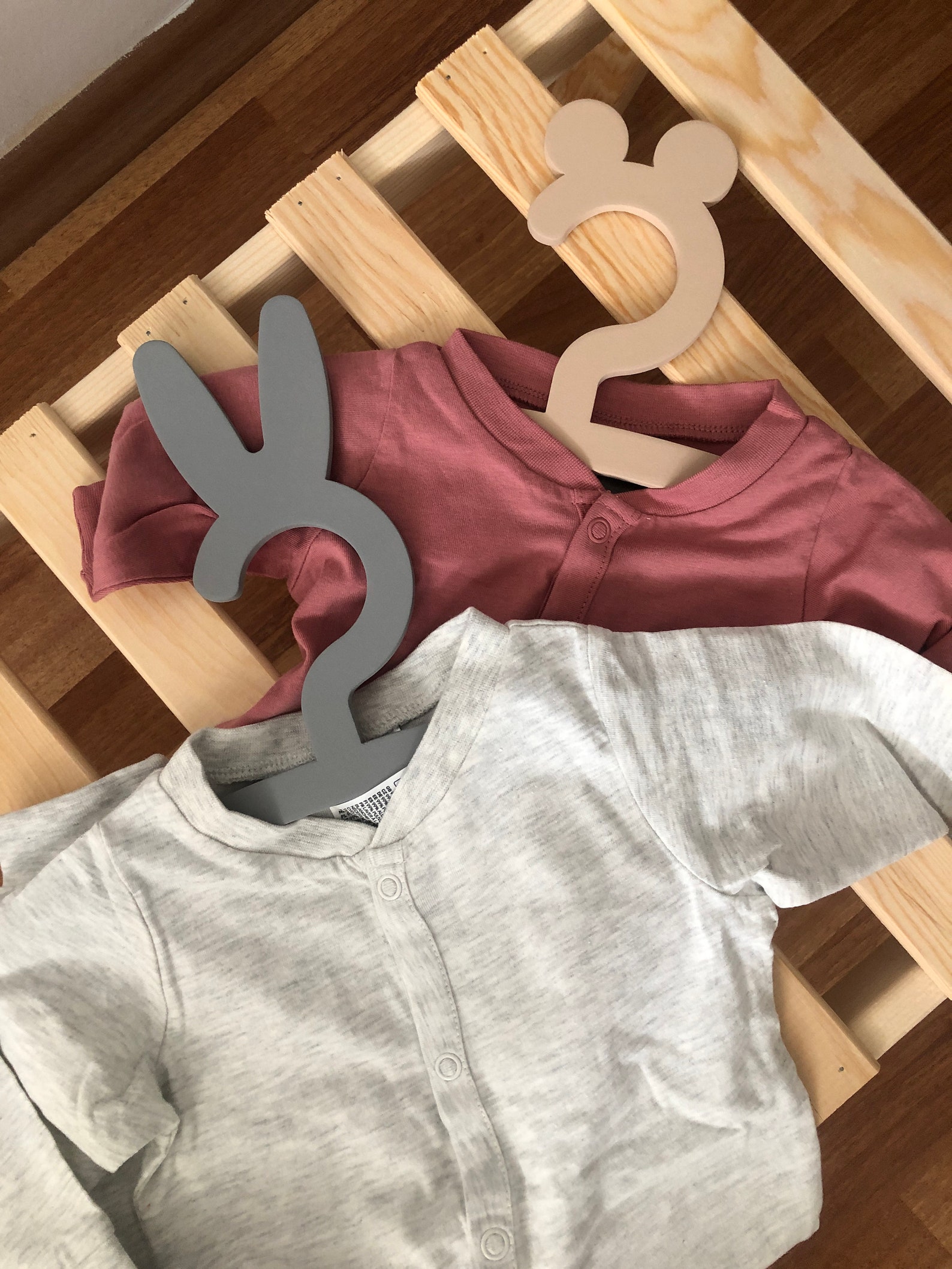 Children's Wooden Hanger Set Baby Clothes Hanger Wood Etsy