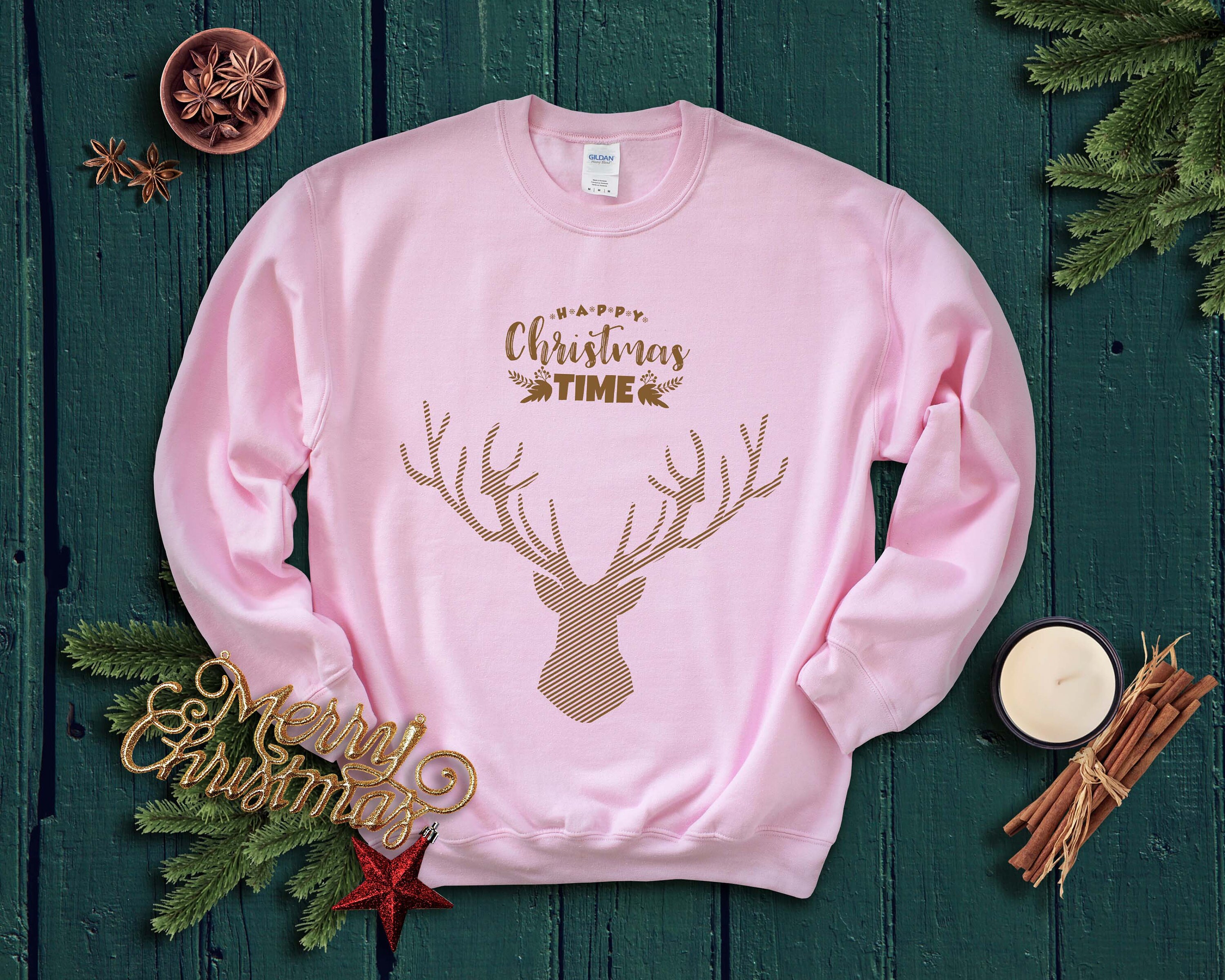 christmas moose sweater