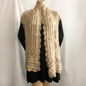 Crochet & Fur Scarf