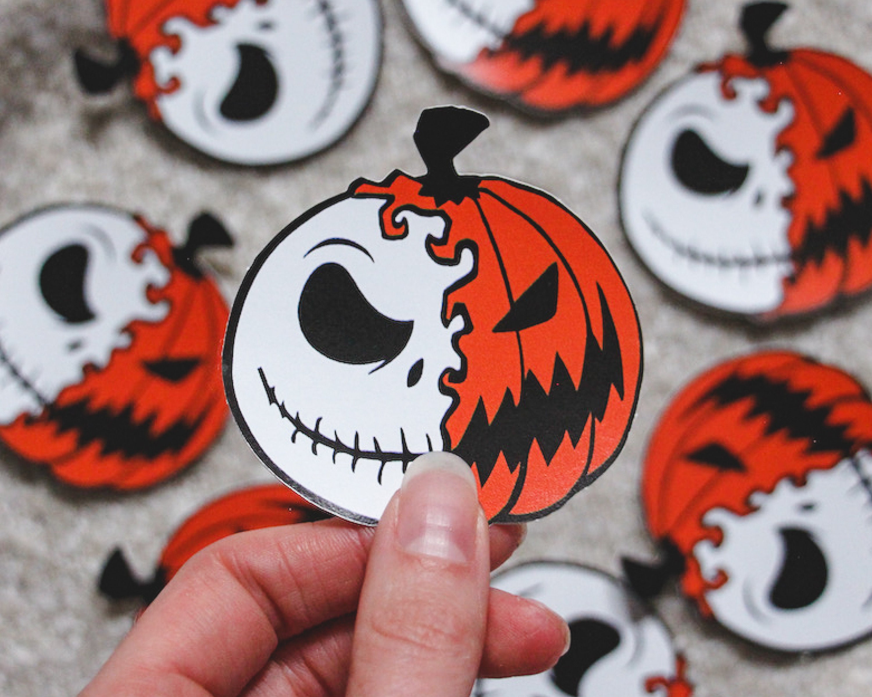 ADESIVO AUTO DECALCOMANIA Vinile JACK AND SALLY Nightmare Before Christmas SCEGLI MISURA EUR 3,60 - IT - Foto 3