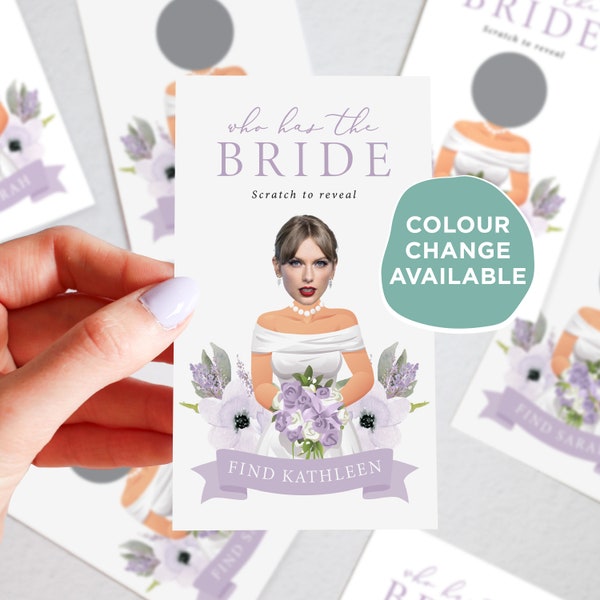 DIGITAL DOWNLOAD Who Has The Bride | Bridal Shower Game | Bachelorette Game