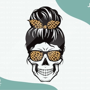Messy Bun Schädel Herunterladen | svg | jpg | png | eps