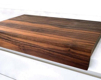 Walnut Over The Counter Cutting Board With Magnetic Slider Bar