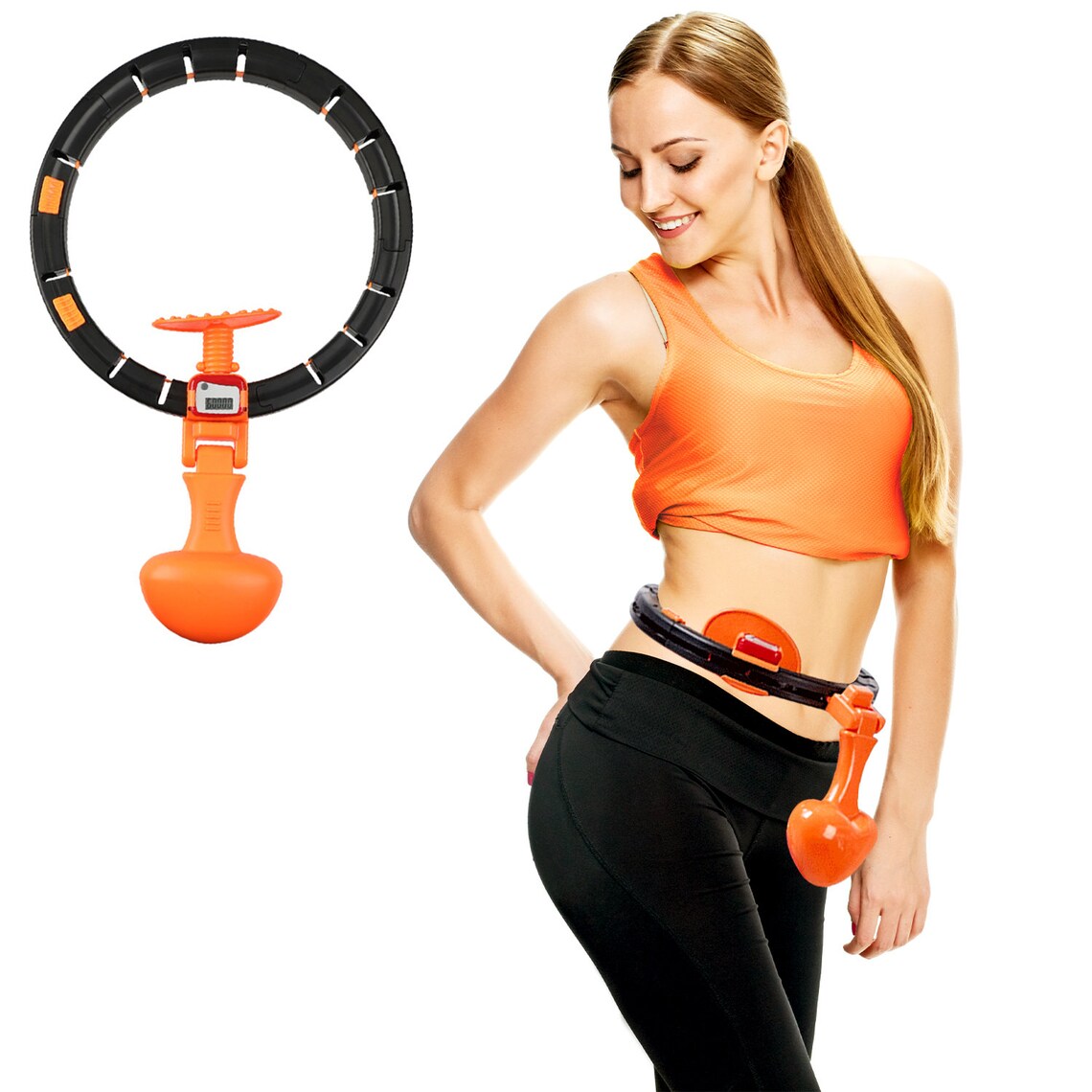 Babies By Korean Weight Loss Hoola Hoop, 5.5lb, Step 4 Workout Fitness Hoop Infinity Hoop Weighted Hula Hoop