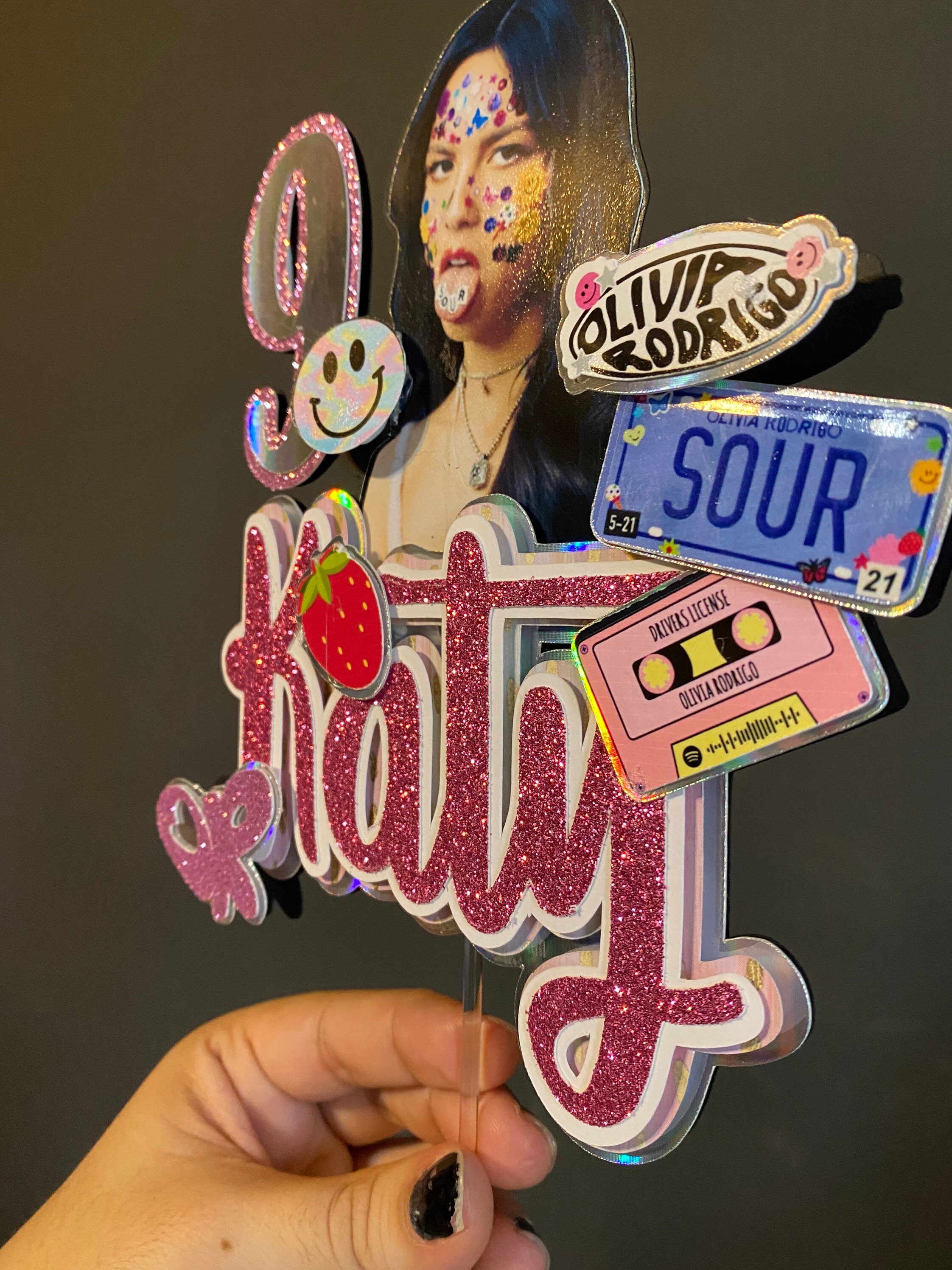 Olivia Rodrigo Cake Topper Olivia Rodrigo Party Decor Etsy
