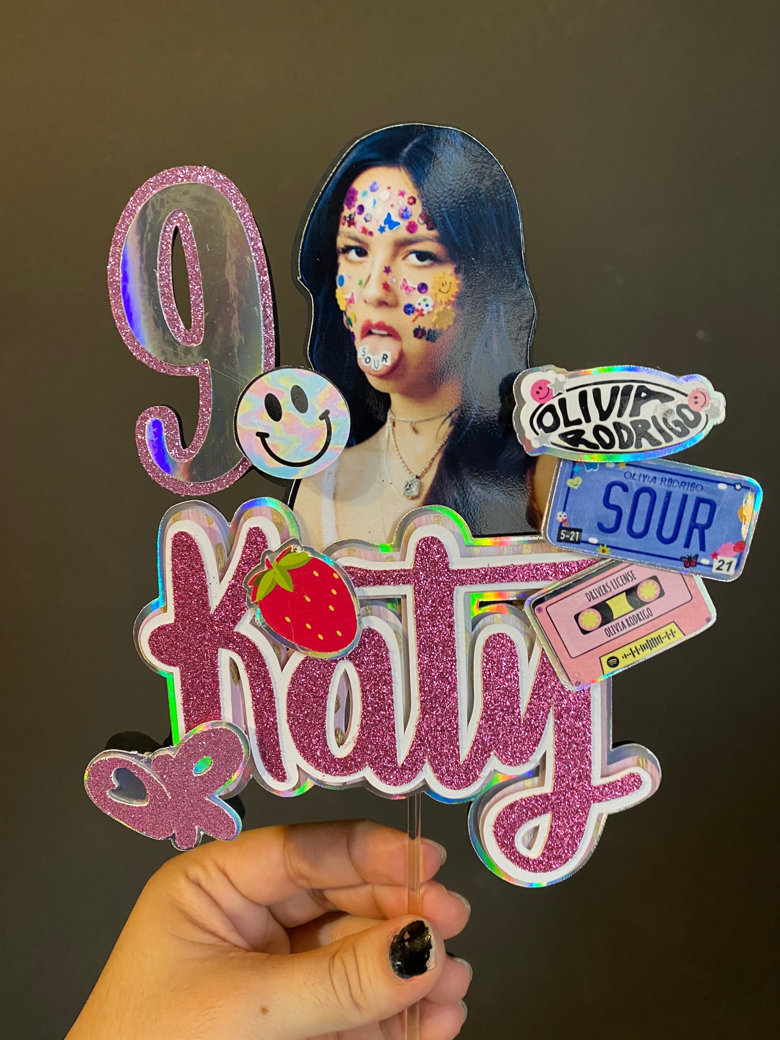 Olivia Rodrigo Cake Topper Olivia Rodrigo Party Decor Etsy