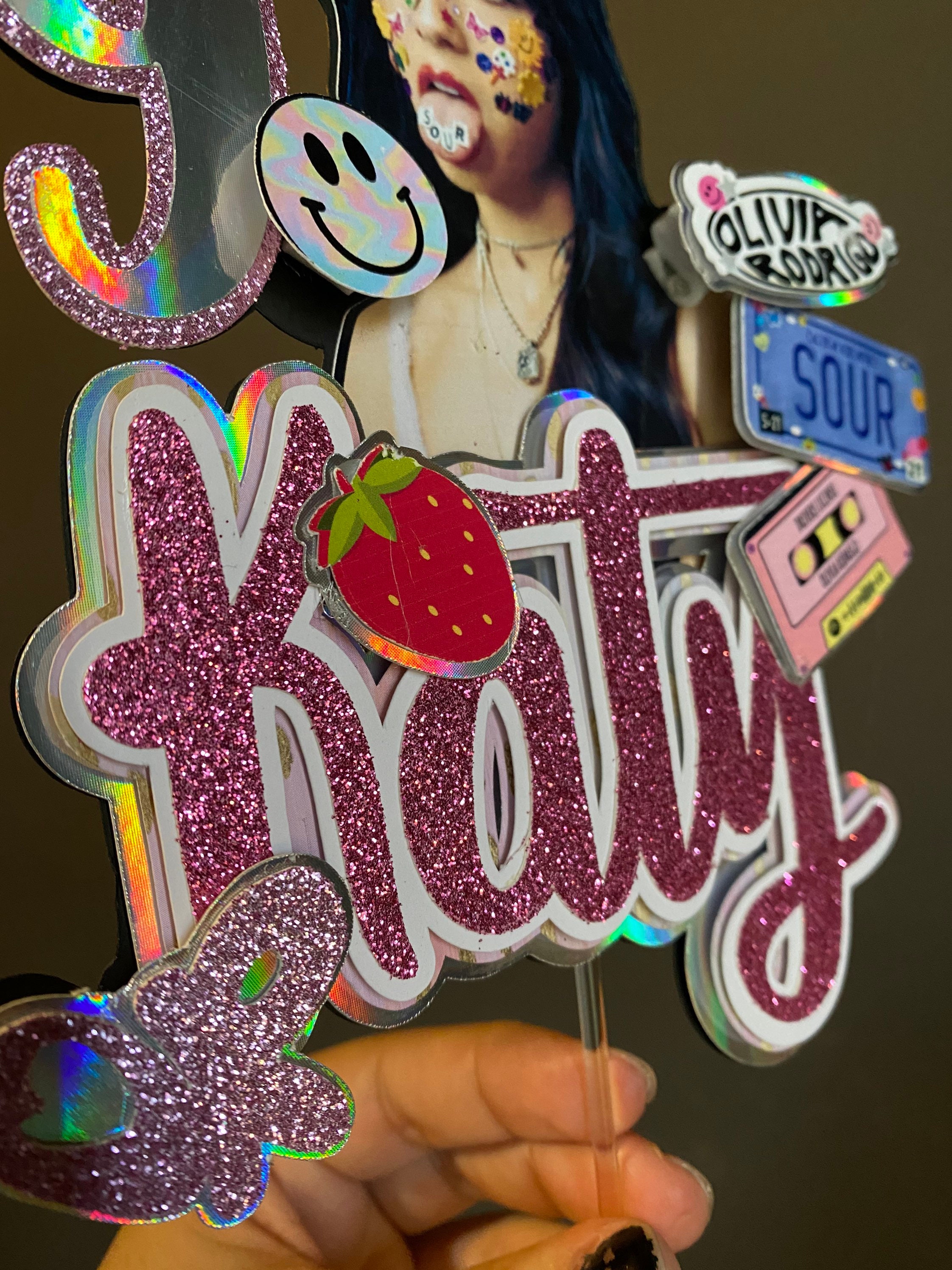 Olivia Rodrigo Cake Topper Olivia Rodrigo Party Decor Etsy