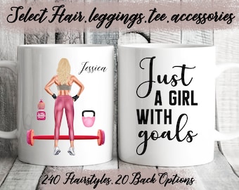 Custom Fitness Gift | Crossfit Gift | Weight Lifting Gift | Gym Lover Gift | Workout Gift | Gym Girlfriend | Gym Lover Mug Personal Trainer