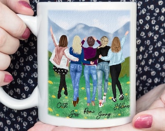 Personalized Bar Besties Wine Tumbler - Drink In Our Hands Toes In The
