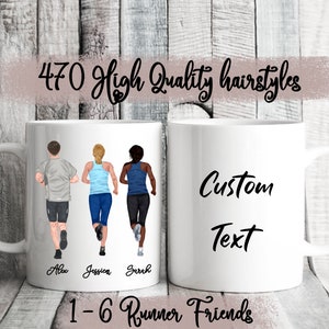 Custom Runner Gift, Runner Friends, Running Team, Cardio Workout, Runner Mug, Runner Gifts, Motivaional Mug, Gift For Runner, Road Runner