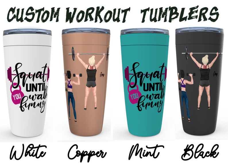Lifting tumbler Custom Fitness gift idea Gym workout tumbler Dumbell