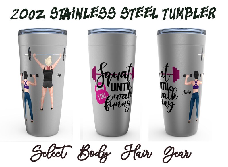 Custom Fitness gift idea. Gym workout tumbler Dumbell Etsy