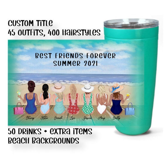 Sisters - Sisters Forever - Personalized Tumbler - Gift For friends - WEASTS