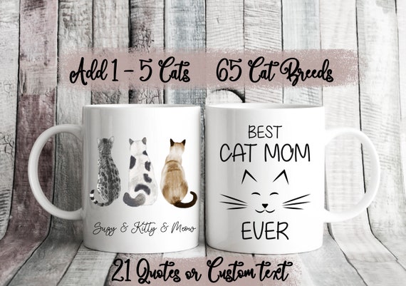 Custom Cat Mom Mug, Cat Owner Gift, Cat Name Mug, Cat Mother Gift, Gifts For Cat Lovers, Gift For Cat Mom, Cat Lover Gift, Cat Coffee Mug