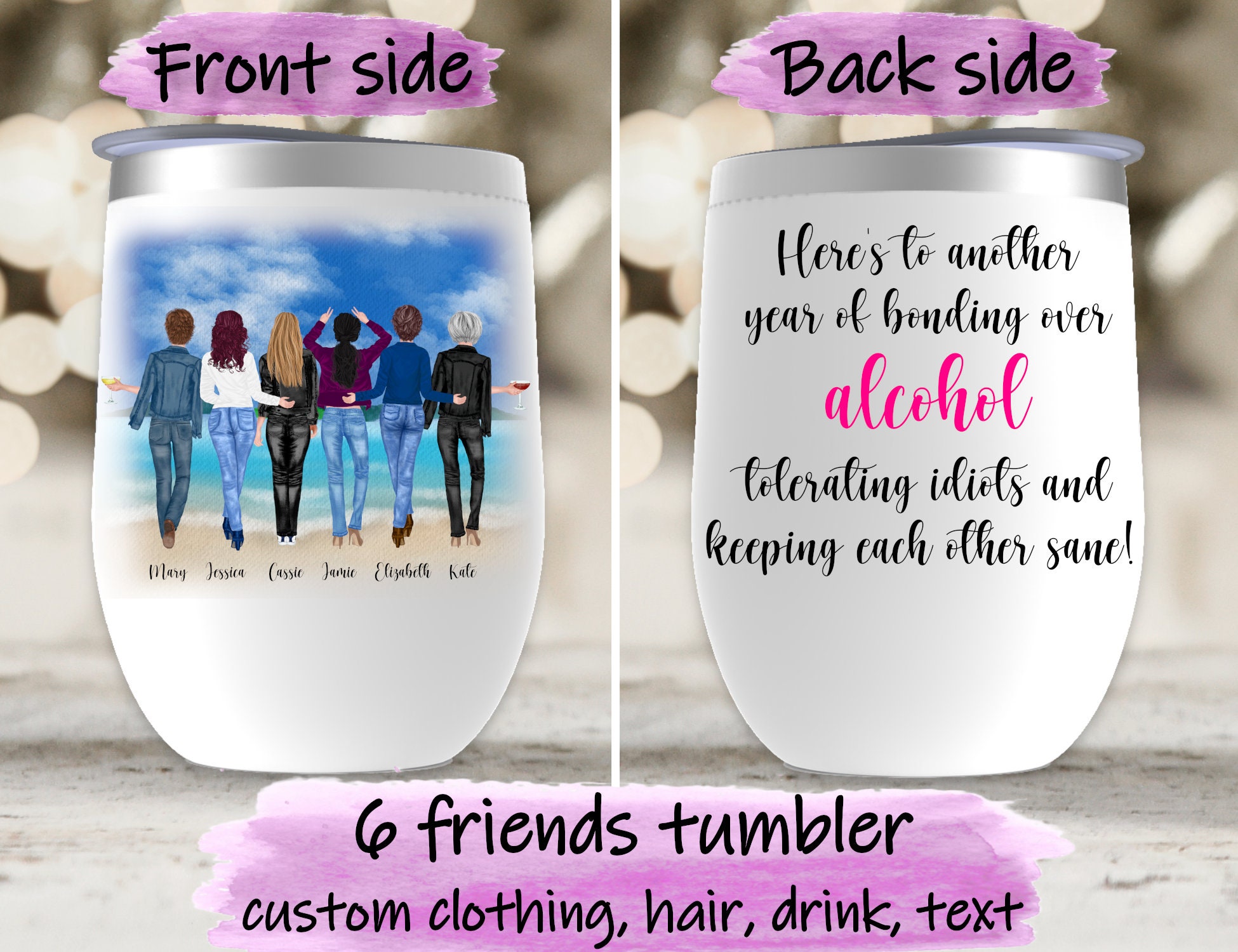 Custom Mommy Juice Tumbler Personalized Adult Gift for Mom Funny