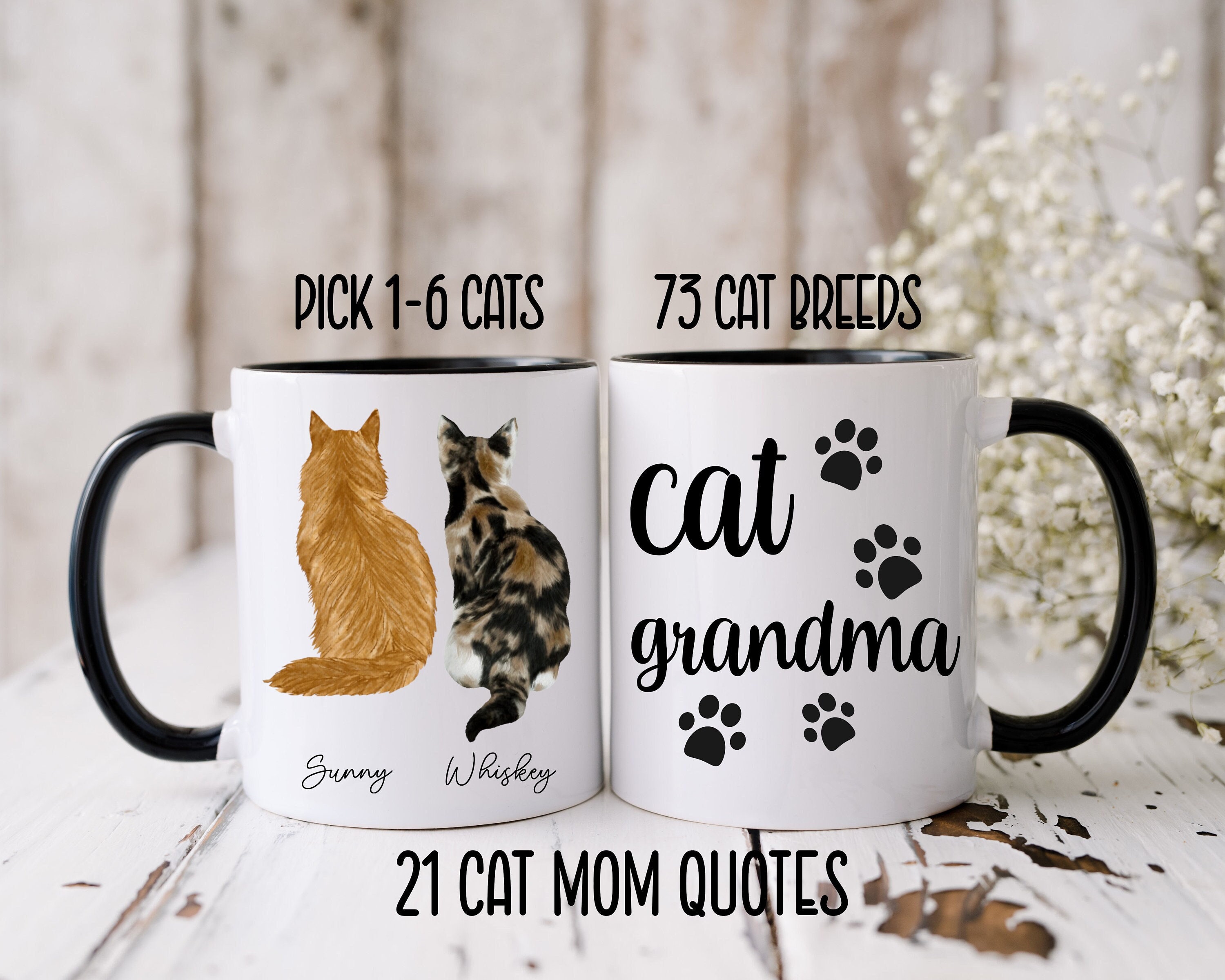 Cat Mama Funny Coffee Mug, Ceramic Unique Christmas Gift Idea For Cat  Lovers, Perfect Birthday Gifts For Women, Cat Mom Cup, Drinkware - Temu