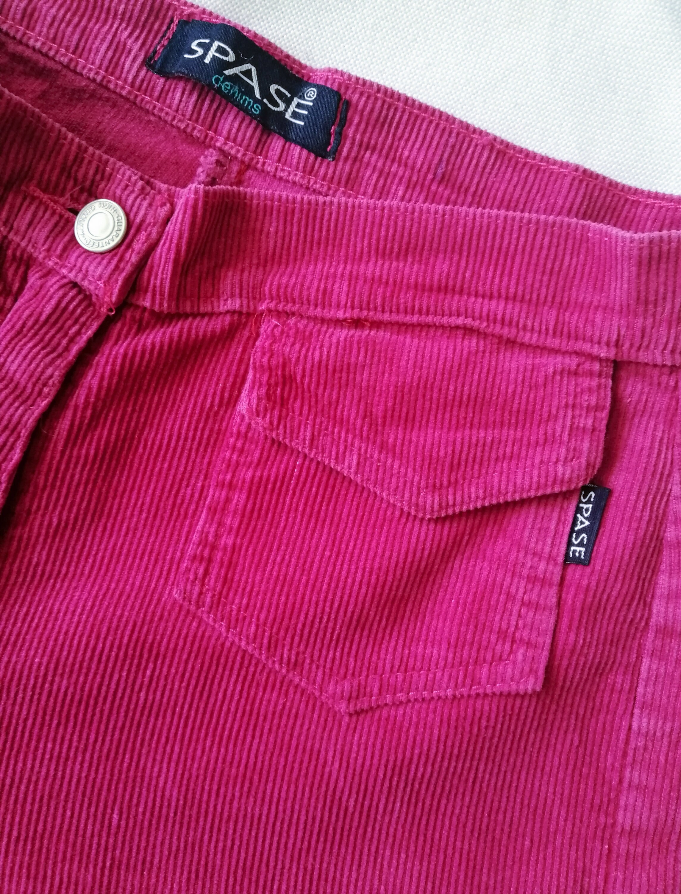 wide leg pink corduroy pants