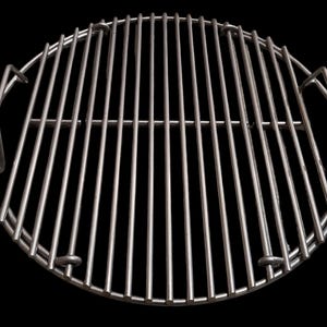Super heavy duty, stainless steel food grate for 18 Kettle Grills and 18.5 WSM Smokers