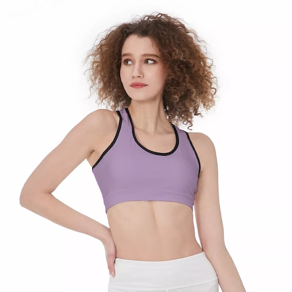 Lovable Lilac Color Women Sports Bra Skinny Fit Flex High Support