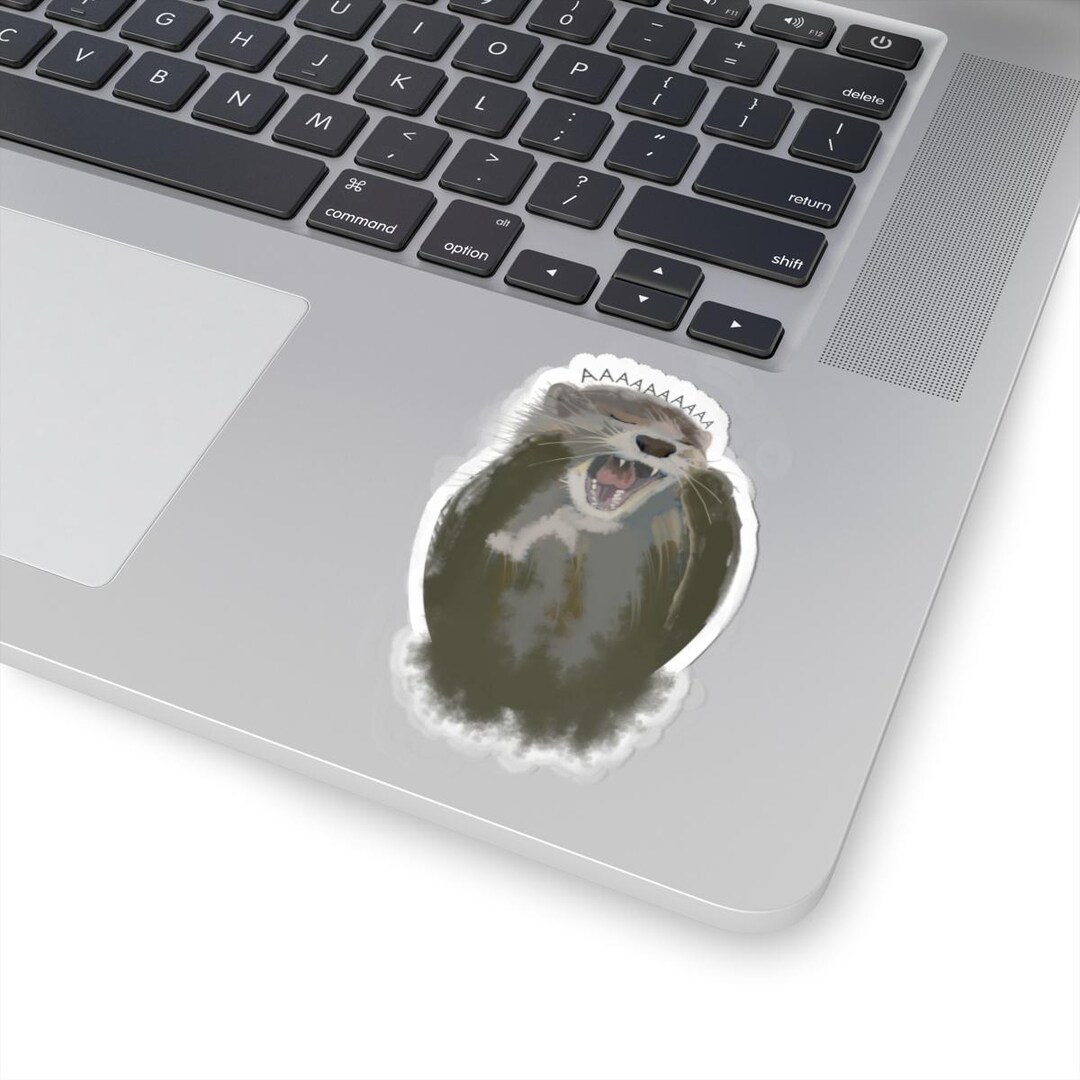 AAAAA Otter Kiss-cut Stickers, Funny Laptop Decal, Animal Lover Gift ...