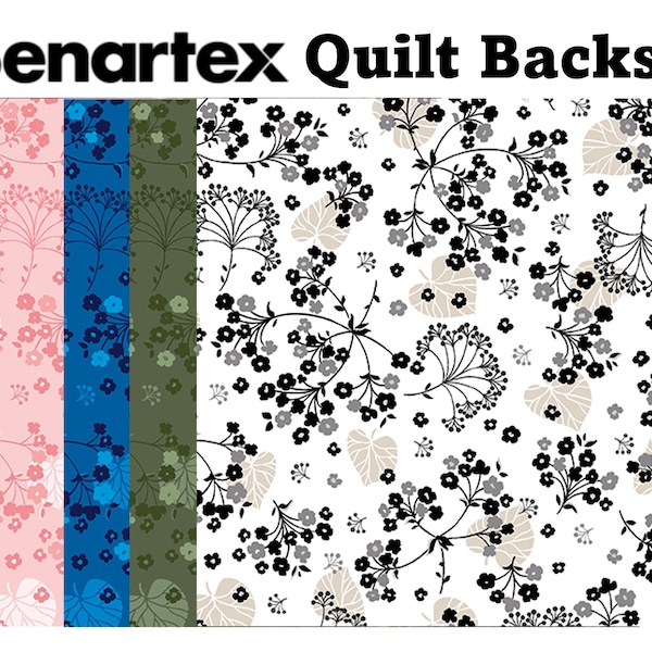 Benartex 108 inch Wide Quilt Fabric Backing - "Harmony" by Pat Sloan, Sold by the 3 yard bundle