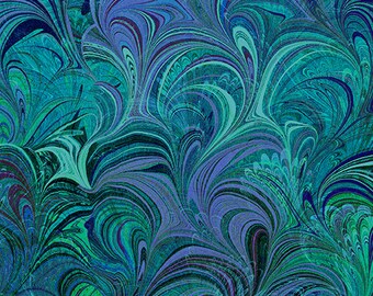 Benartex 108 Inch Wide Quilt Fabric in Cosette Dark Teal - Sold by the 3 yard bundle