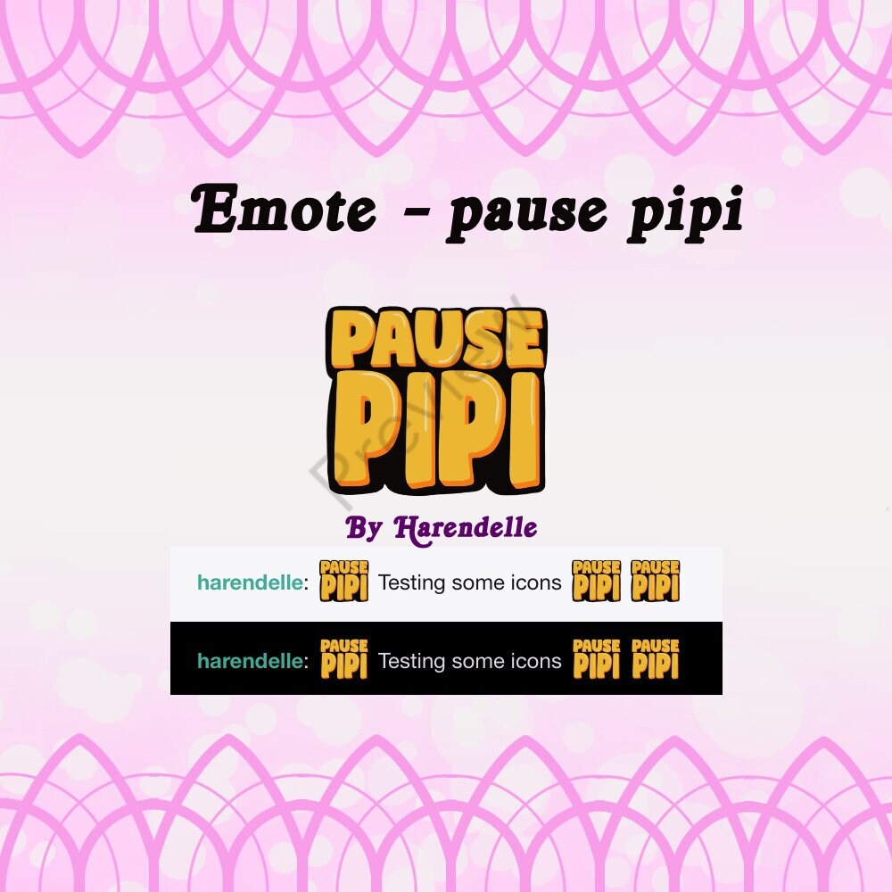 Emote Twitch Discord Pause Pipi Etsy Emote Twitch Discord Pause Pipi Etsy