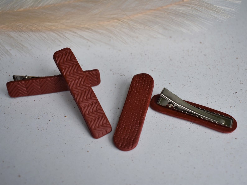 2 Pack Hair Clips Hair Accessory Polymer Clay Hair Clip Alligator clips Hair Barrette Handmade Jewellery