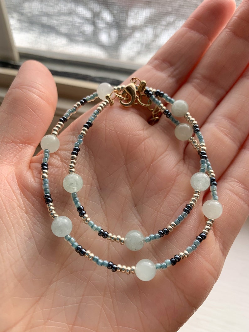 Fancy Jasper Beaded Gold Choker