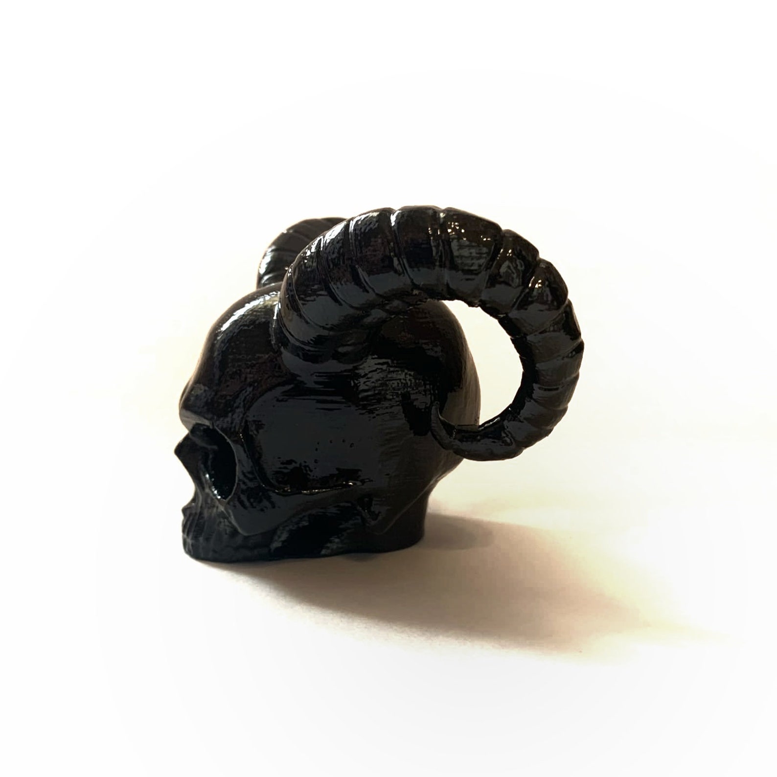 Devil skull hood ornament car radiator mascot Etsy