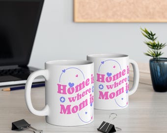 Home is where Mom is,A Heartwarming Gift for Mom,Mom, Mama,Home,Mom House, Mom Love,Coffee Lovers, Christmas Gift,Christmas Presents
