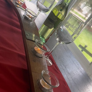 Wine Barrel Stave candle holder