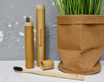 Bamboo toothbrush case / travel toothbrush case