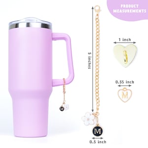 Stanley Cup water bottle charms with keyring holder. Stanley accessories