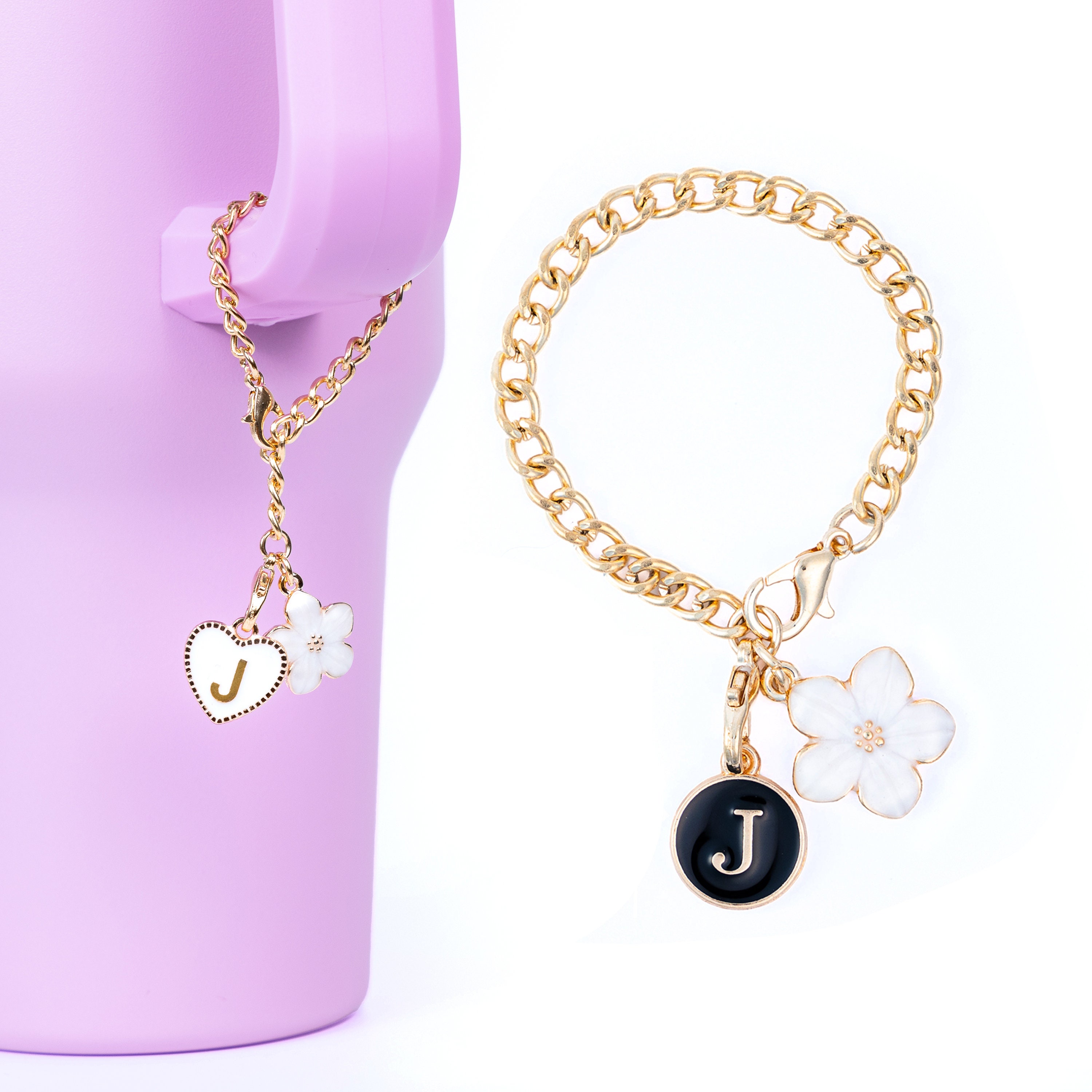 Ciondoli Amicizia Per 2 Migliori Amici A Forma Di Cuore - Accessorio Per Bottiglia Stanley Cup (30oz E 40oz) Con Catena E Moschettone, Regalo Per Donne E Ragazze