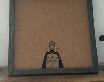 Tablero de exhibición de la colección de pins de Disney de la Reina Malvada