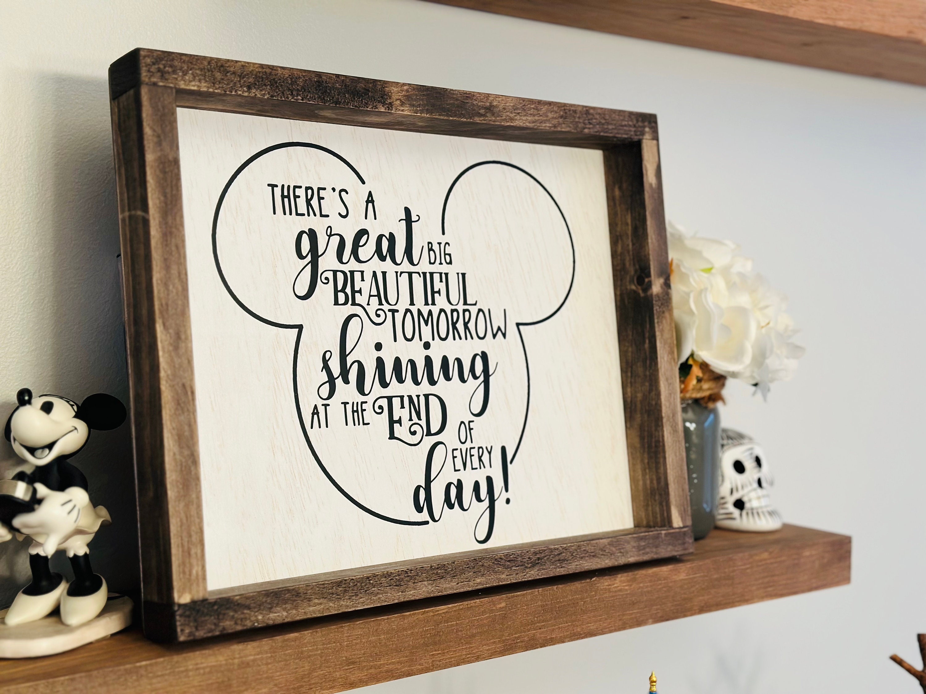 サイン入りアートワーク beautiful tomorrow Disney 