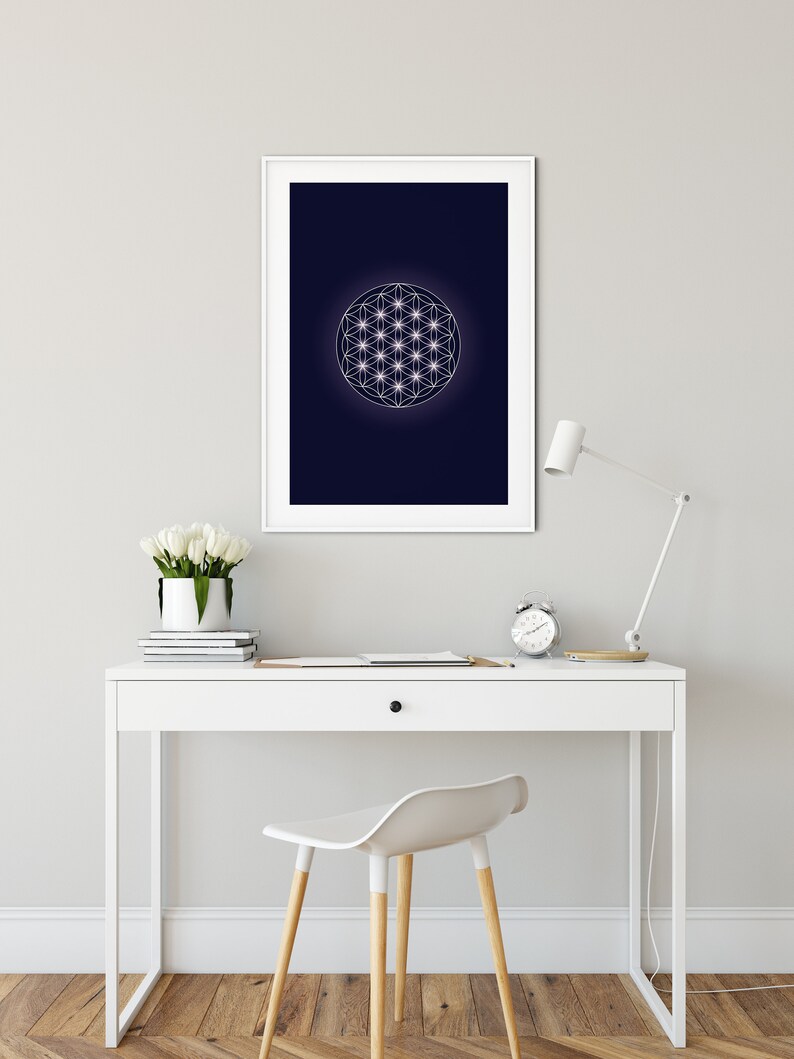 Flower of Life Poster Instant Download Sacred Geometry Wall | Etsy