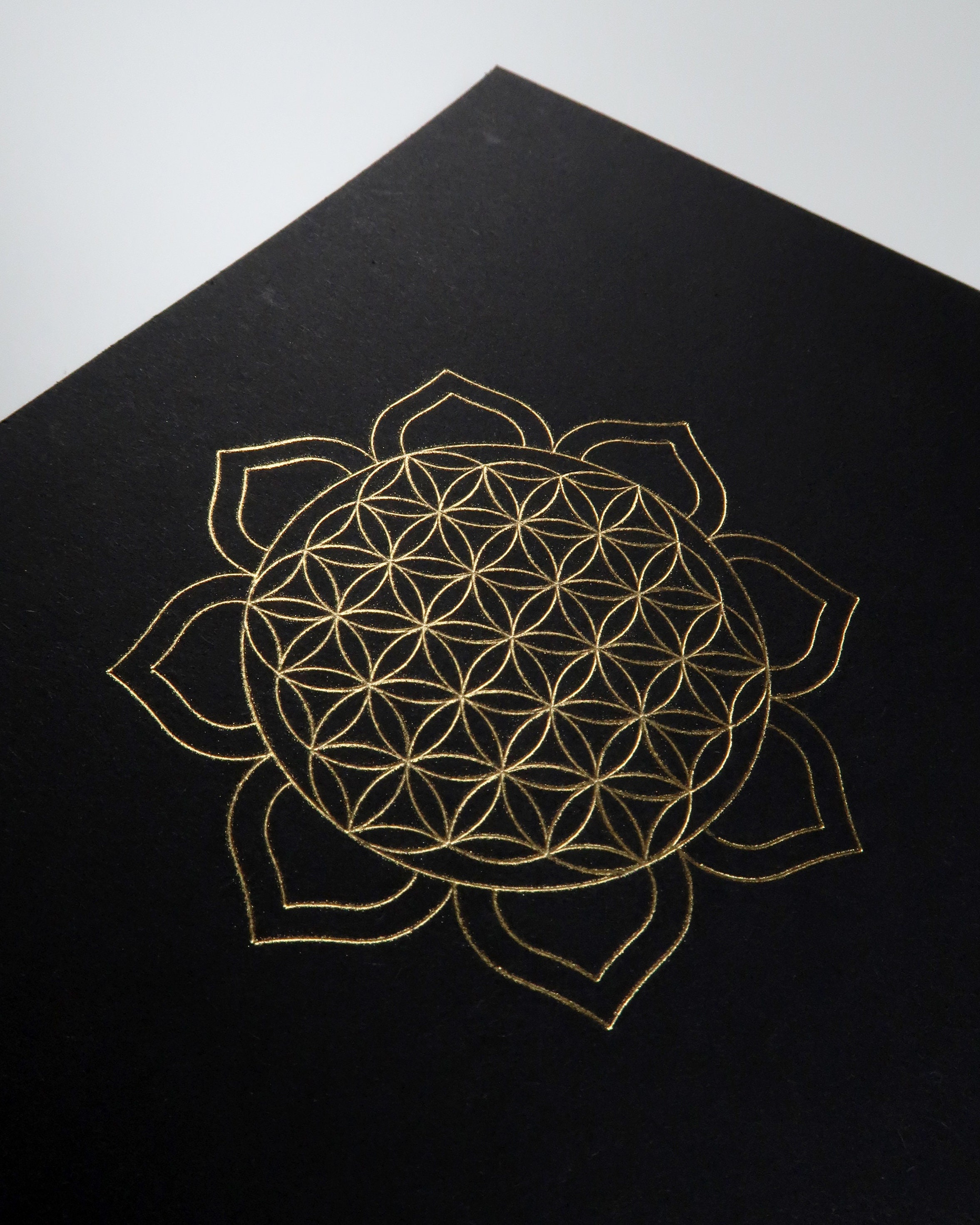Flower of Life Poster Gold Print Flower of Life Art Sacred - Etsy