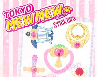 Tokyo Mew Mew- Attack Stickers- Magical Girl Anime